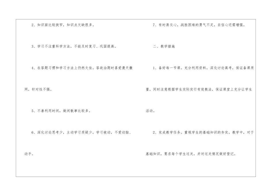 高中政治教学总结集合9篇_第2页