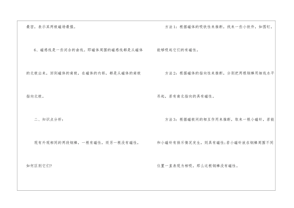 高中物理选修3磁现象和磁场知识点_第2页