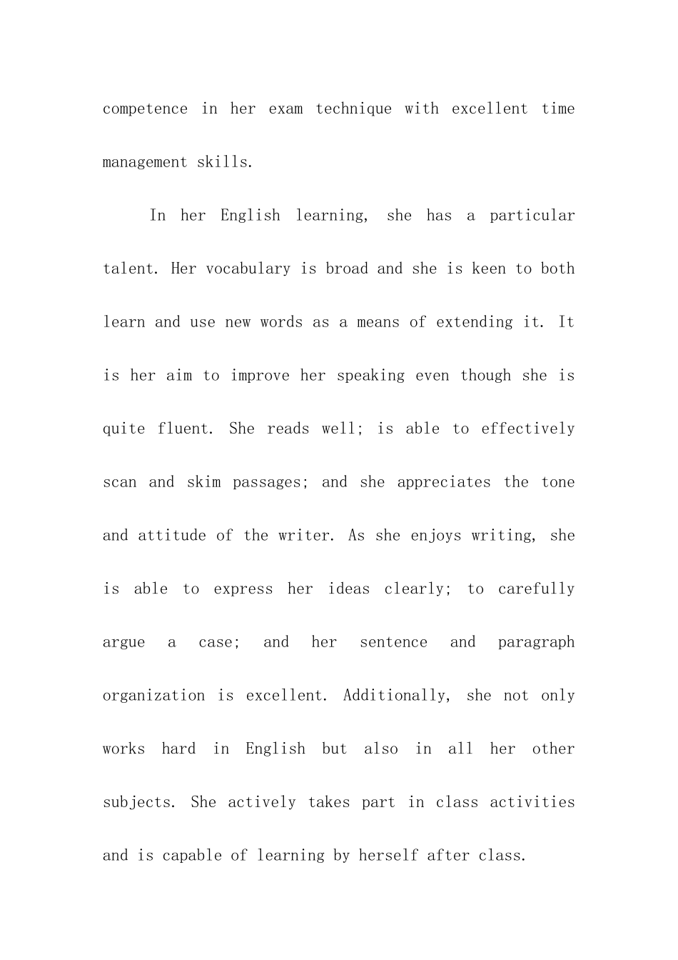 高中生出国申请大学留学推荐信_第2页