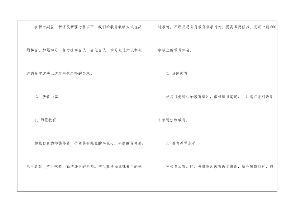 高中生物教师校本研修个人总结_第2页