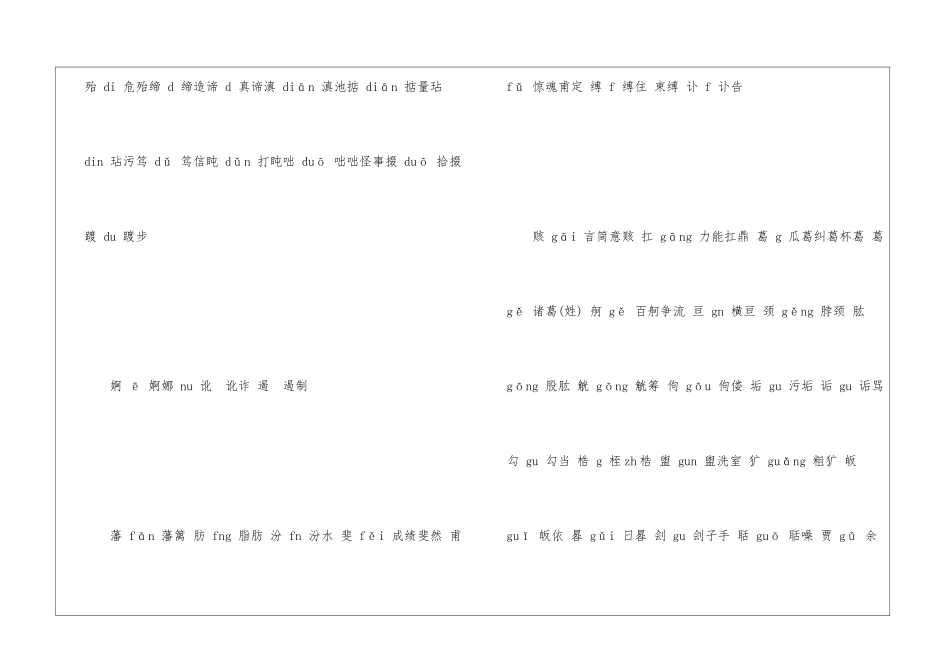 高中语文易错字词字音--高中语文基础知识总结-高中语文基础知识大全_第3页