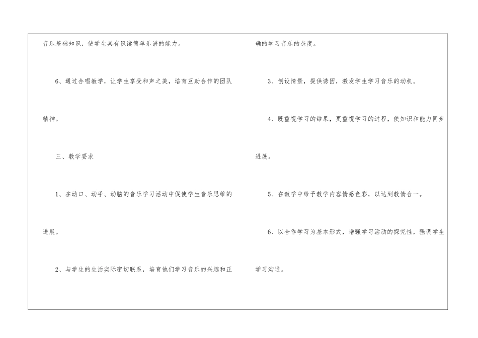 高中音乐教学计划4篇_第3页