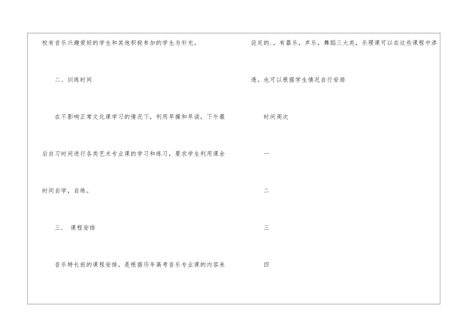 高中音乐特长班专业课教学计划_第2页