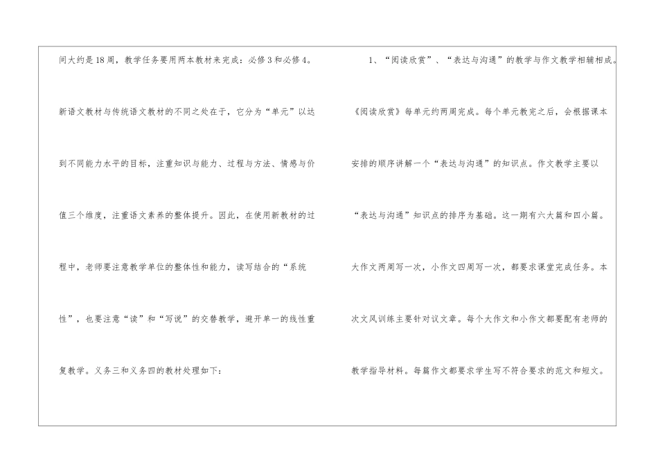 高二英语教师教学计划_第3页