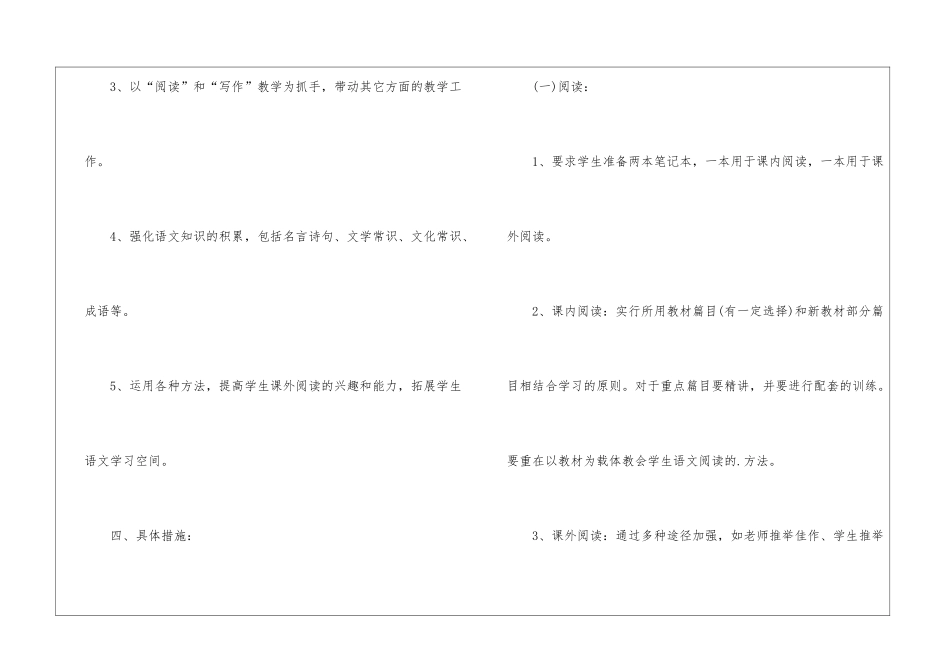 高二语文下册教学计划_第3页