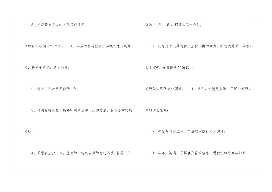 高级猎头顾问岗位职责_第2页