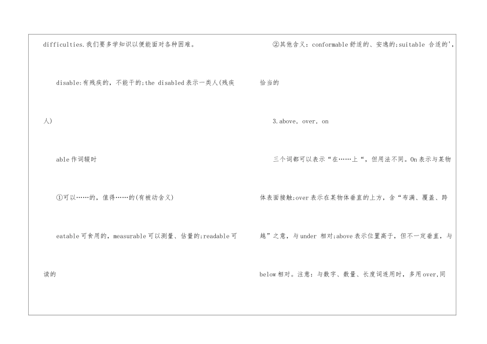 高考英语重点知识点整理_第2页