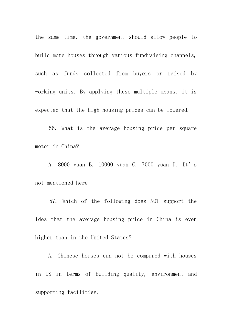 高考英语阅读理解训练题_第3页