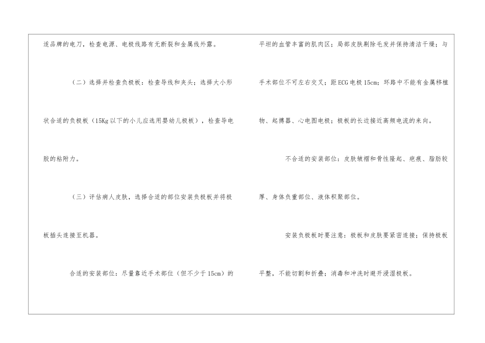 高频电刀的操作流程和注意事项_第2页