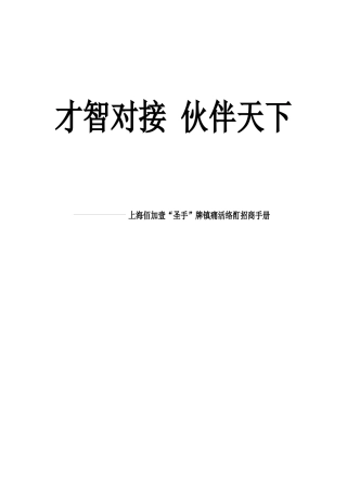 【2022精编】上海佰加壹招商手册最终版