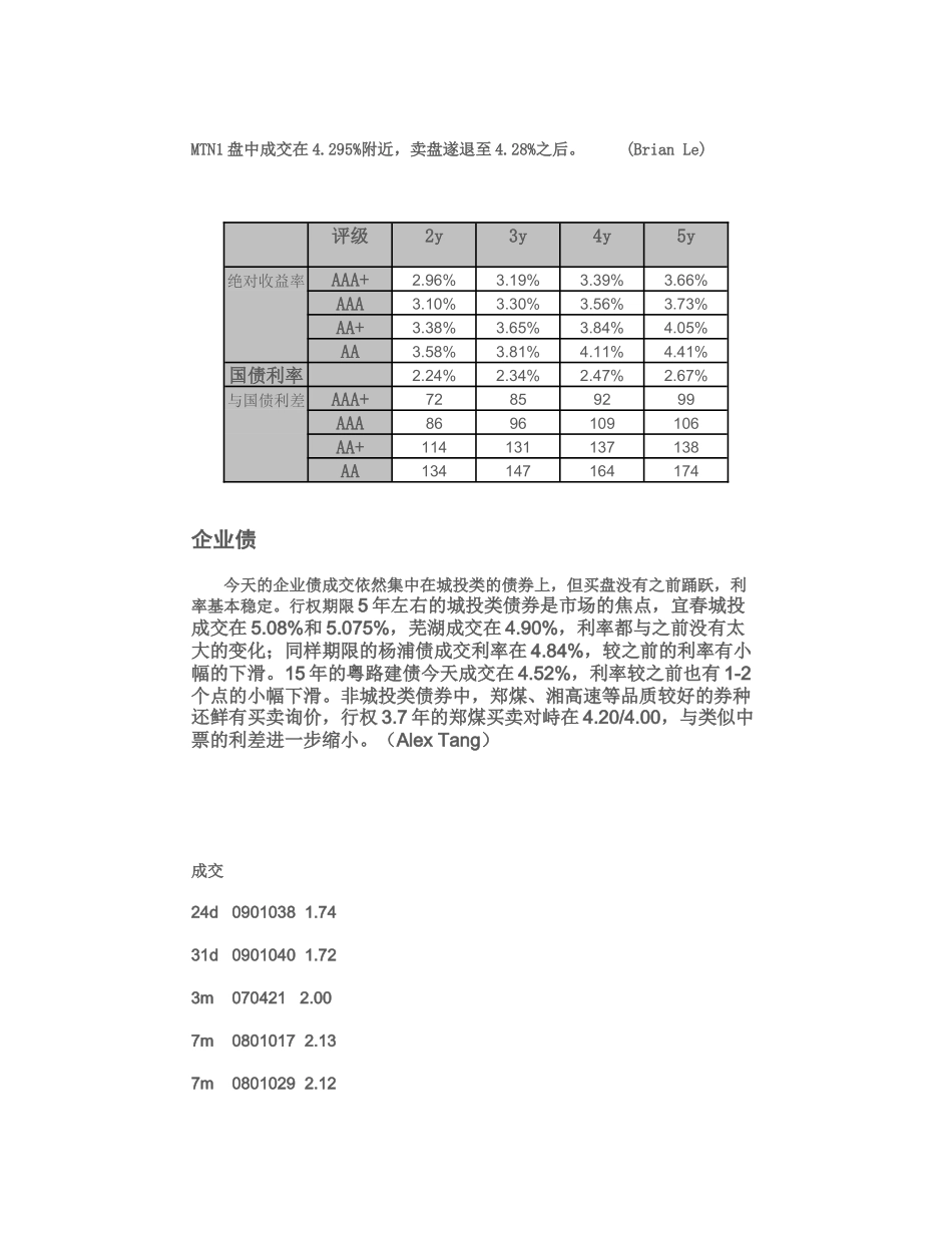 【2022精编】上海国际货币经纪有限责任公司银行间债券市场回顾100802_第3页