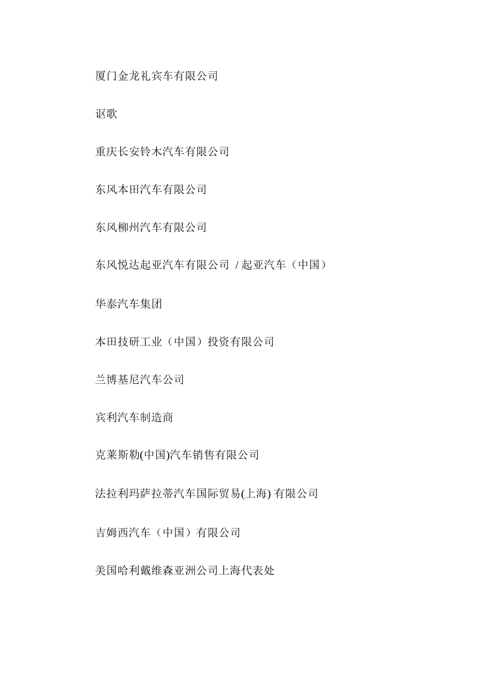 【2022精编】上海国家汽车工业展览会企业目录_第2页