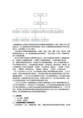 【2022精编】上海嘉里粮油工业有限公司