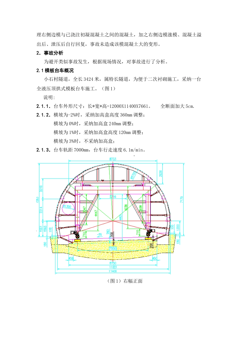 056.小石村隧道衬砌模板台车跑模事故处理及分析_第3页