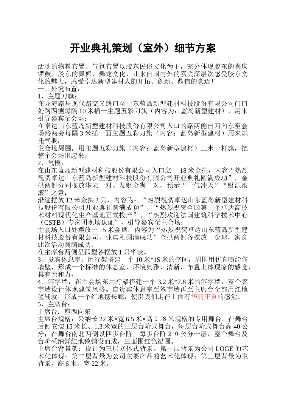 12月12日开业典礼细案_第1页
