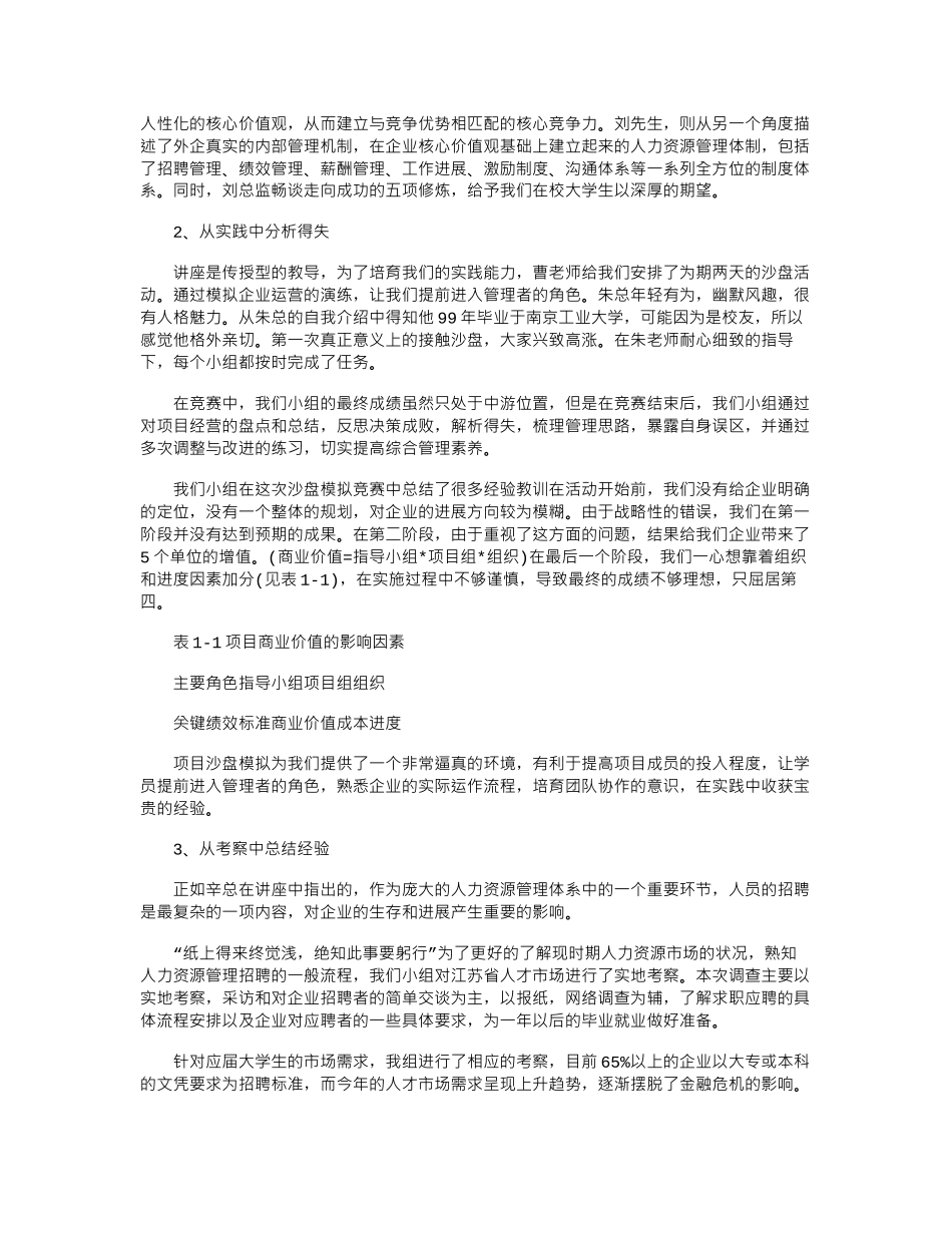 17年度最新人力资源实习报告例文精编word版_第3页