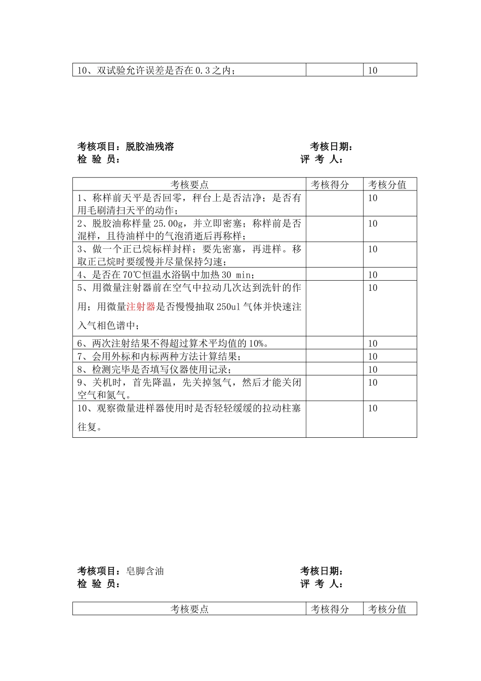 2024-2年度检验员能力考核方案_第3页