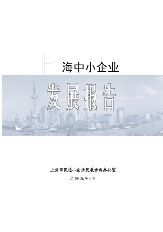 【2022精编】上海中小企业发展报告