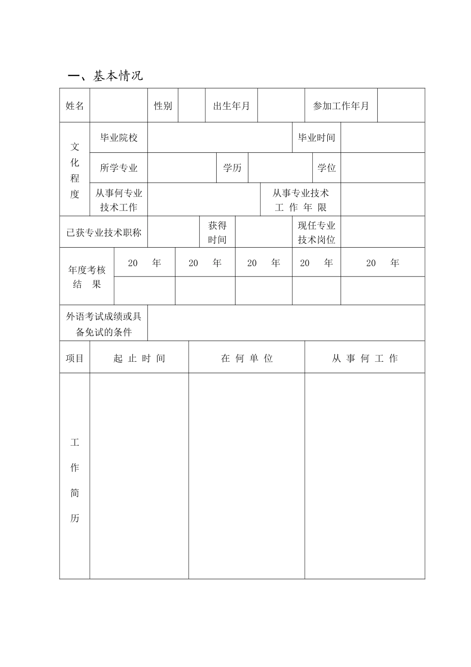 2024中高级职称评审文件-附件2：述职报告格式_第3页