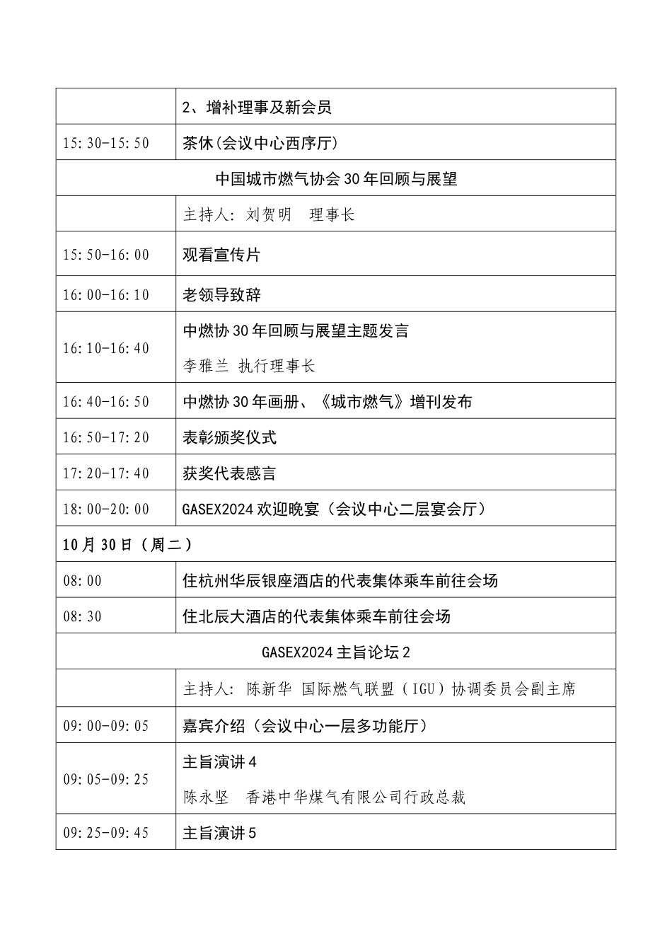 2024年10月28日—31日会议日程安排_第3页