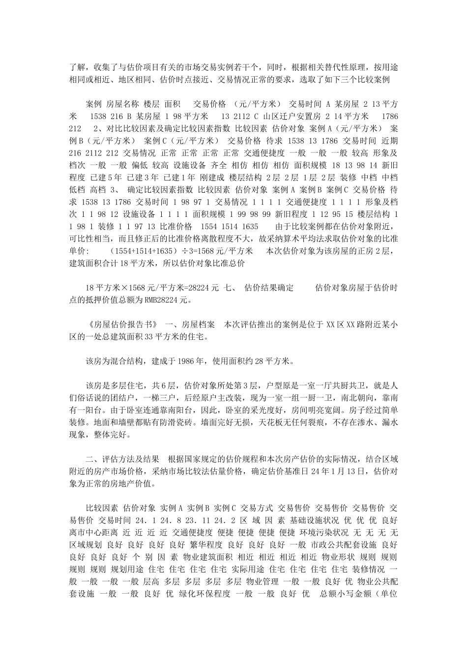 2024年[房屋价值评估报告]被征收房屋评估明细表_第2页