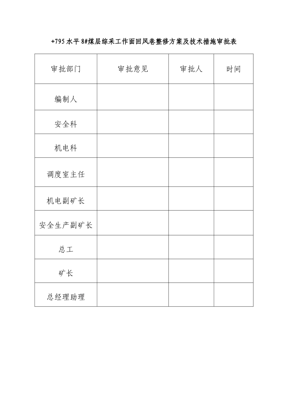 +795水平综采工作面回风巷整修方案及安全技术措施_第2页