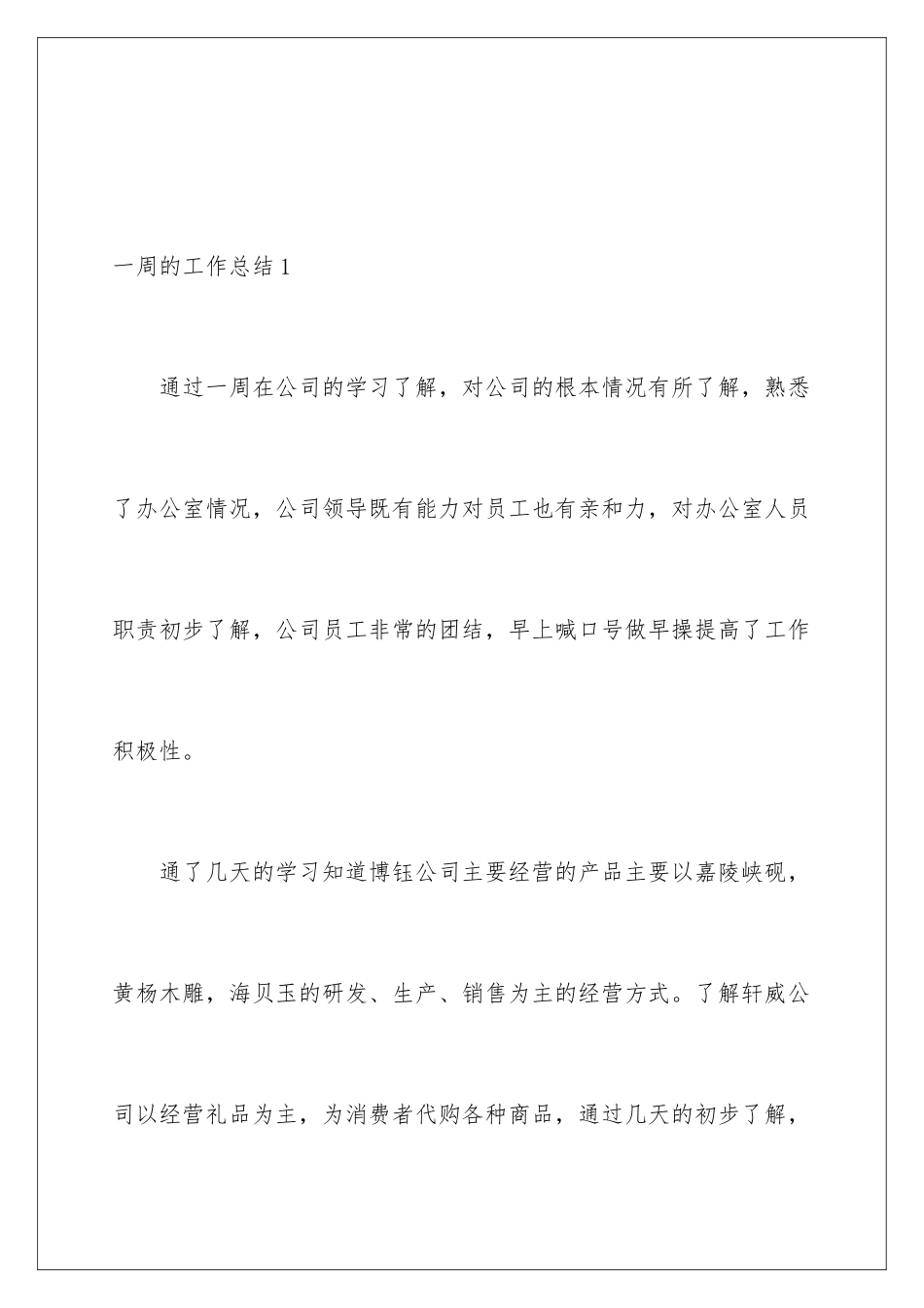 2024年一周的工作总结_第2页