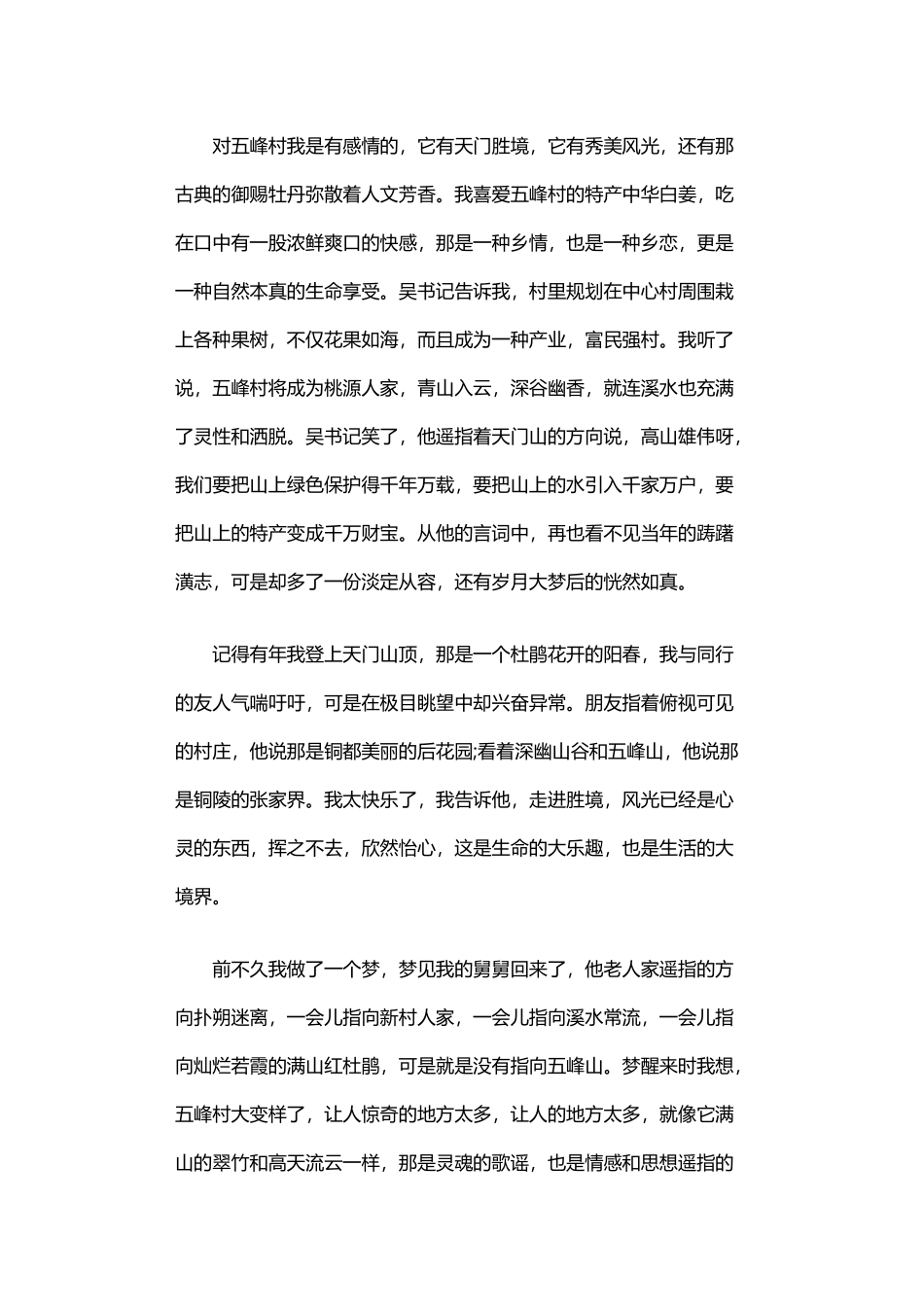 2024年万家灯火暖小村范文大全_第3页