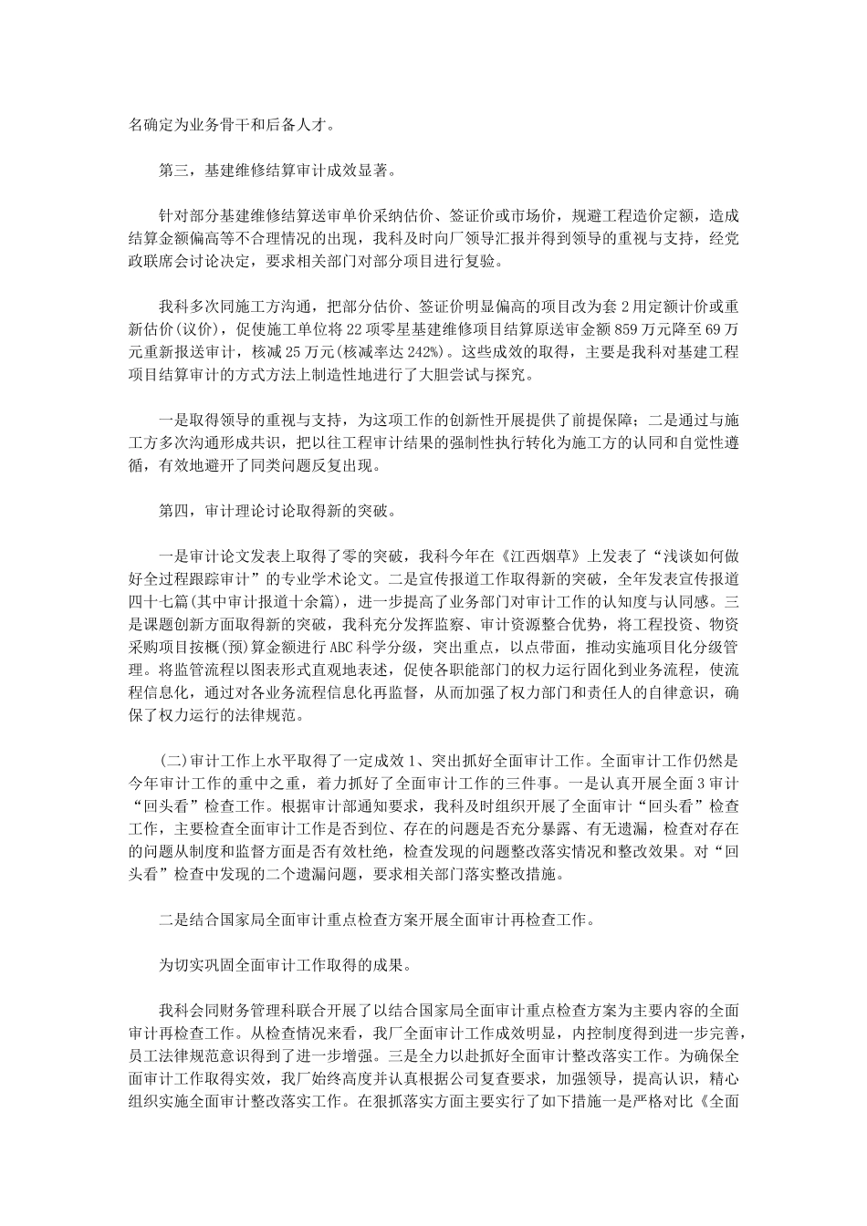 2024年专项审计工作总结最新_第3页