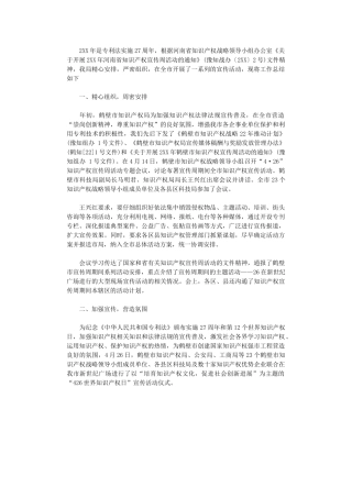 2024年世界知识产权日活动总结范本