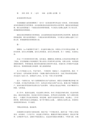 2024年业务部经理年终总结