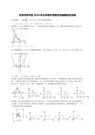 2024年中考数学试卷-zm压轴精选