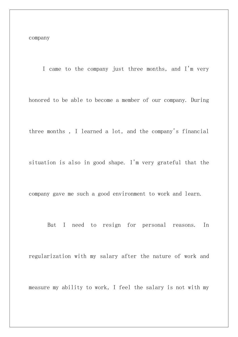 2024年中英文辞职报告汇编6篇_第2页