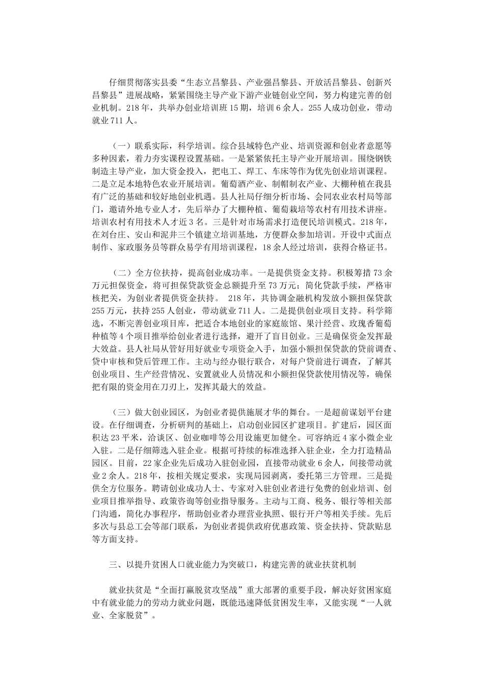 2024年人力资源和社会保障局就业工作综述_第2页