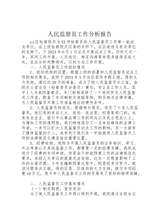 2024年人民监督员工作分析报告-