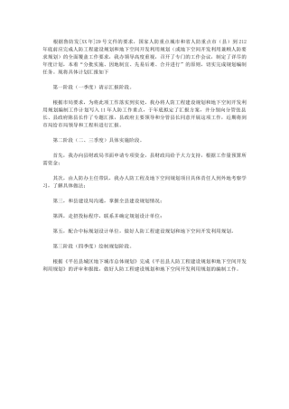 2024年人防办规划工作年度计划