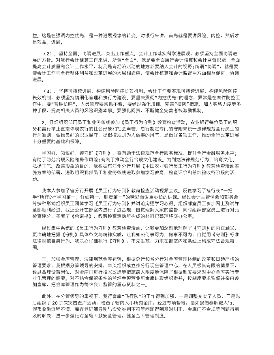 2024年企业会计主管述职报告优秀文档_第3页