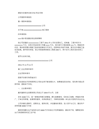 2024年公司借款申请报告