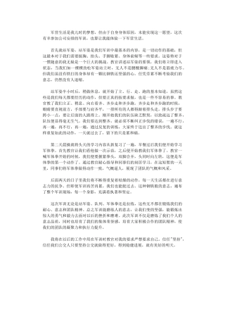 2024年公司员工军训后心得体会800字