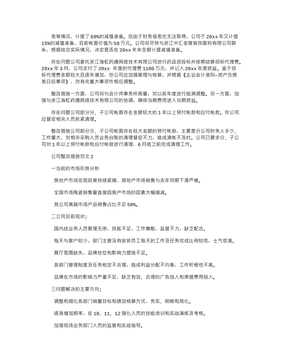2024年公司整改措施例文_第2页