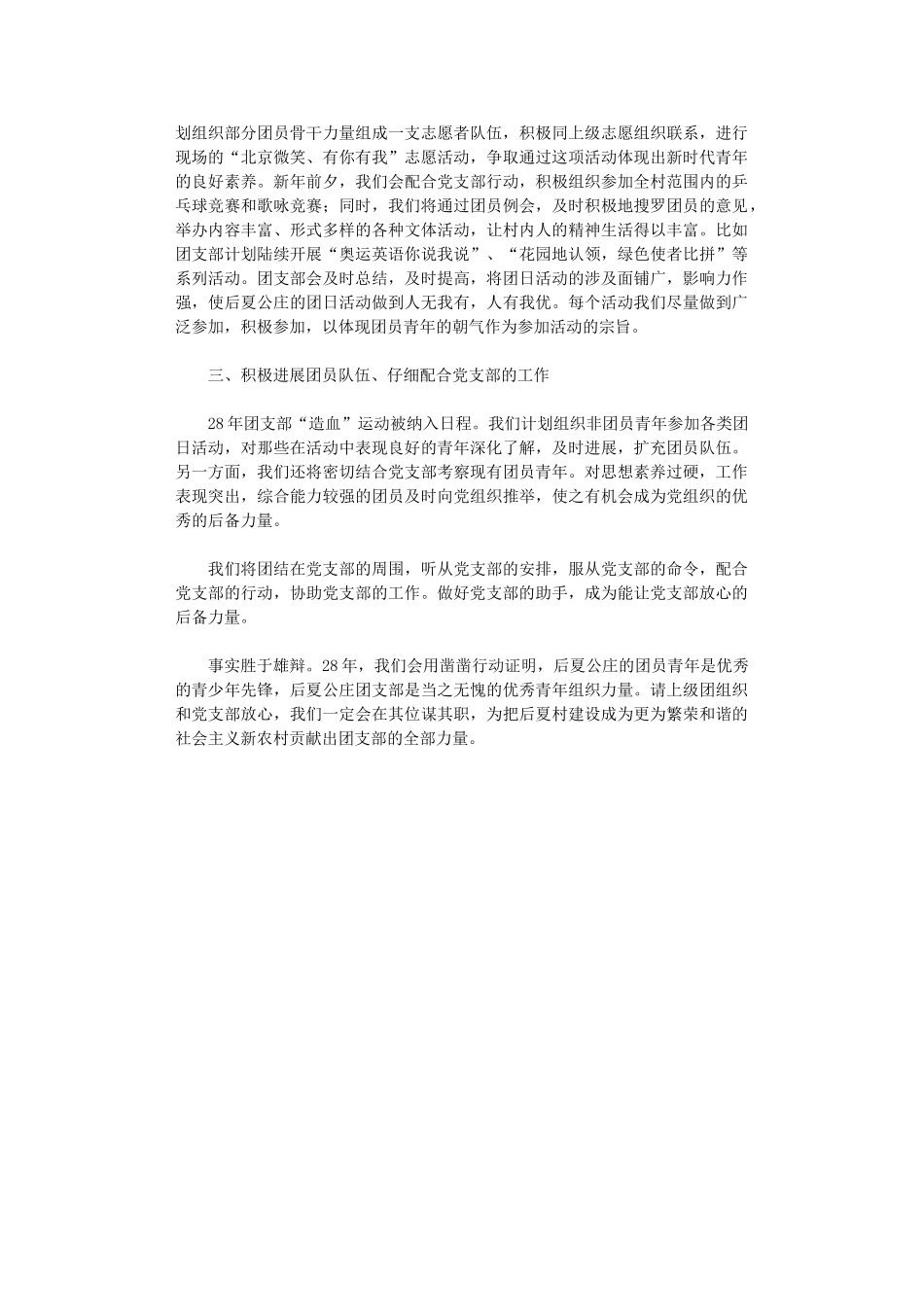 2024年农村团支部工作计划_第2页