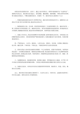 2024年医院药房人员工作总结