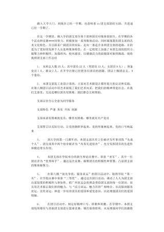2024年团支部年终总结范文