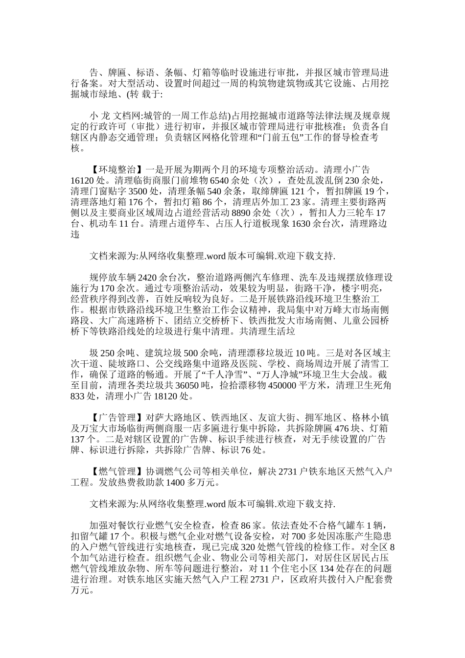 2024年城管一周工作总结_第2页