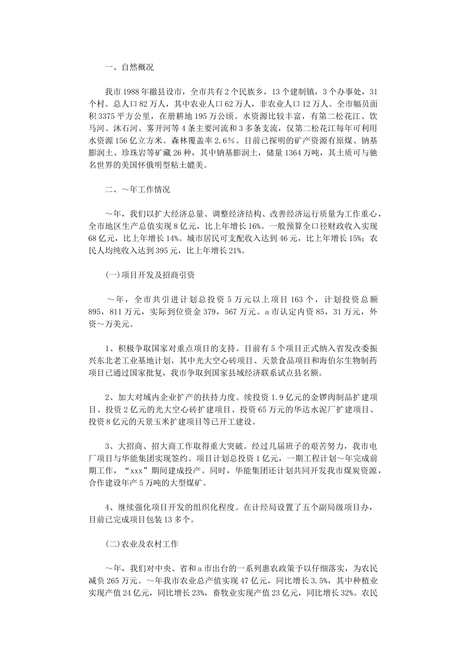 2024年市府工作总结及工作计划_第1页