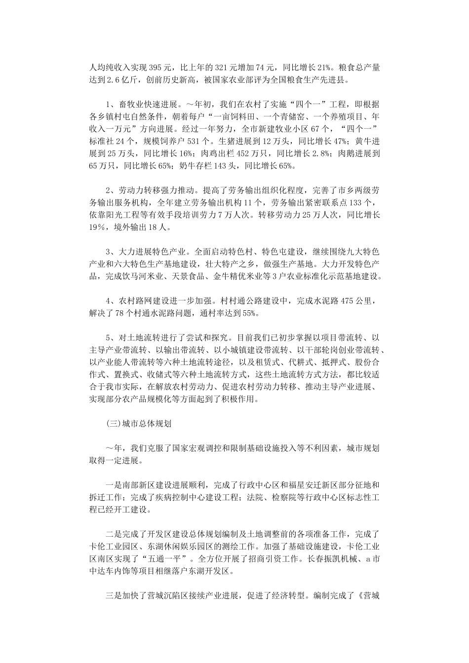 2024年市府工作总结及工作计划_第2页