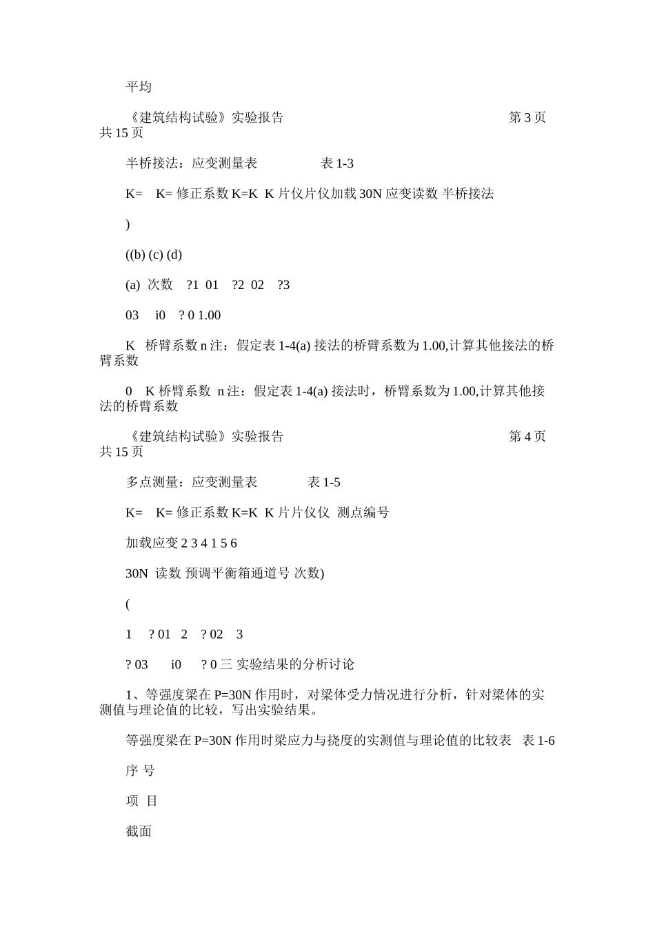 2024年建筑结构试验实验报告_第3页