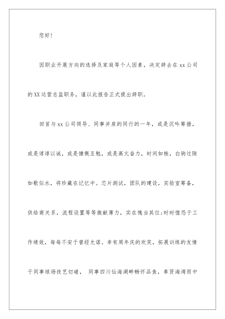 2024年总监辞职报告集合9篇_第2页