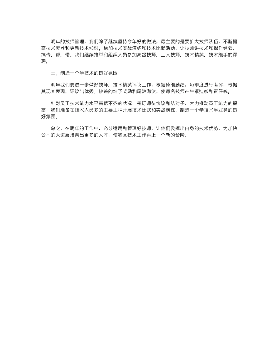 2024年技师考评管理工作总结_第2页