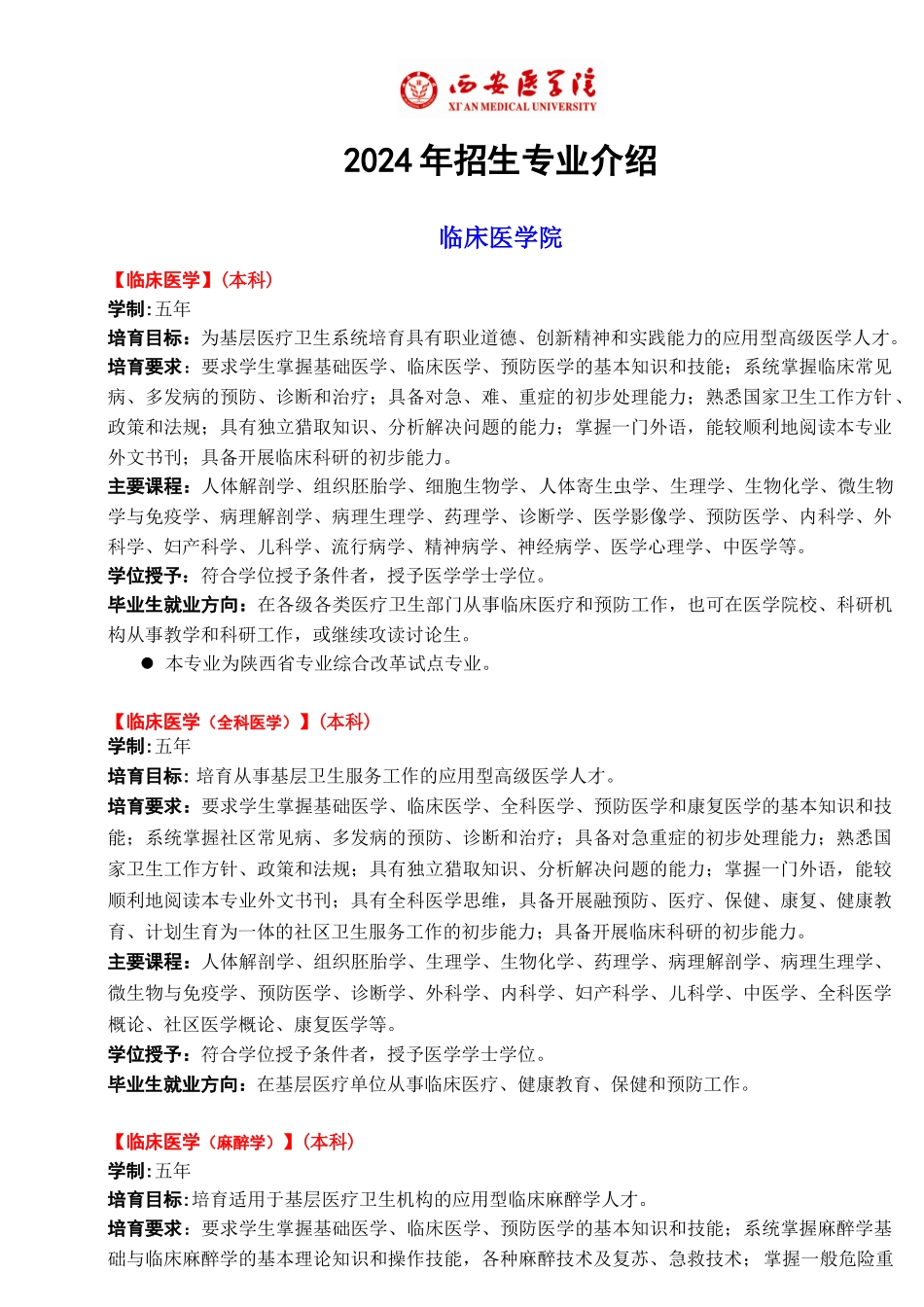 2024年招生专业介绍_第1页